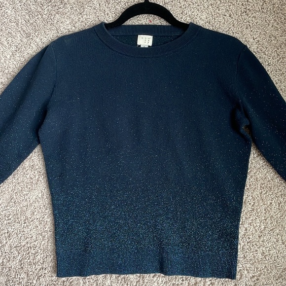Blue Ombré Sparkle Long Sleeve - Picture 2 of 3